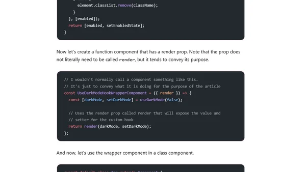 How to Use a React Hook in a Class Component