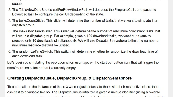 Using Dispatch Group & Semaphore to Group Async Tasks