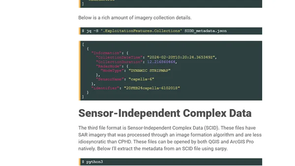 Capella's Open Satellite Feed