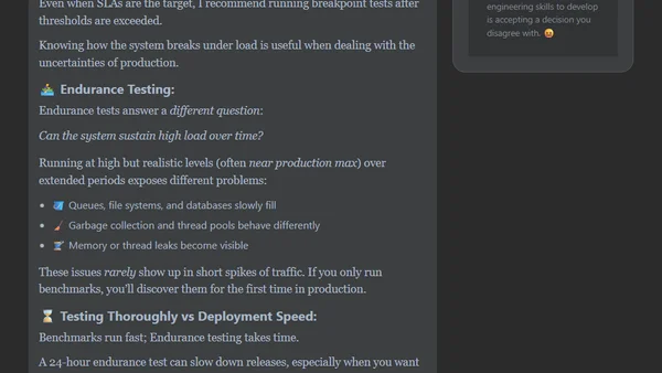 Many teams think performance testing means throwing traffic at a system until it breaks. That approach is fine, but it misses how systems are actually stressed in the real world.