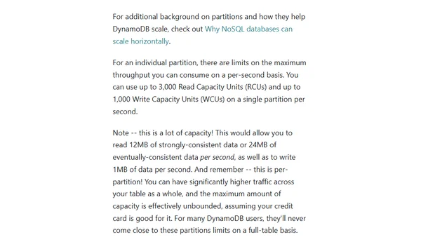 The Three DynamoDB Limits You Need to Know