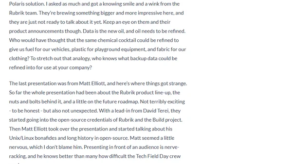 Rubrik's Build is all about education