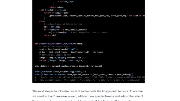 Document AI: Fine-tuning Donut for document-parsing using Hugging Face Transformers