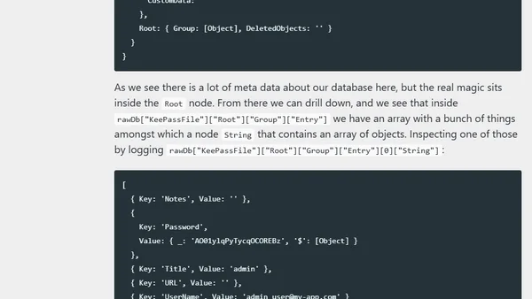 How to use keepass programmatically with typescript