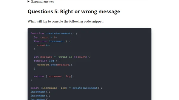 7 Interview Questions on JavaScript Closures. Can You Answer Them?