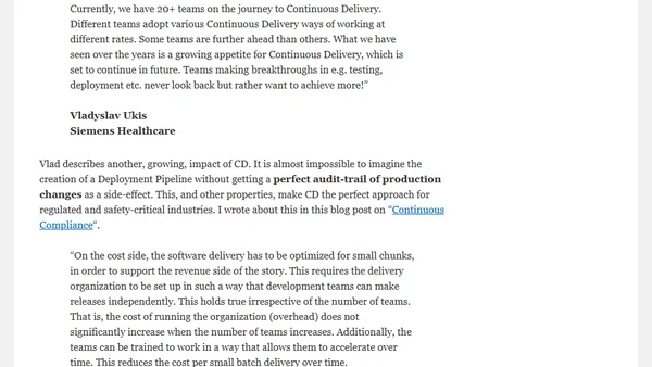 The Impact of        Continuous Delivery