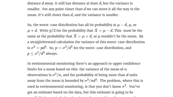 Chebyshev’s inequality and `UCL’