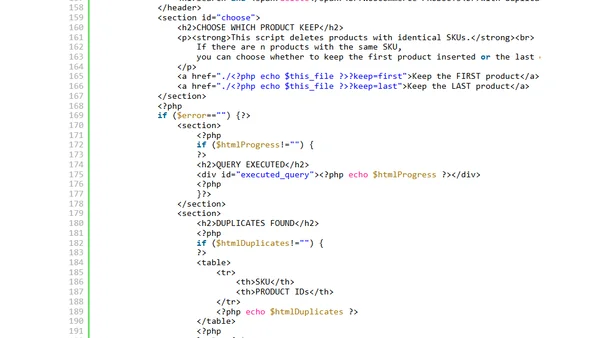 WooCommerce: rimuovere prodotti con SKU duplicati