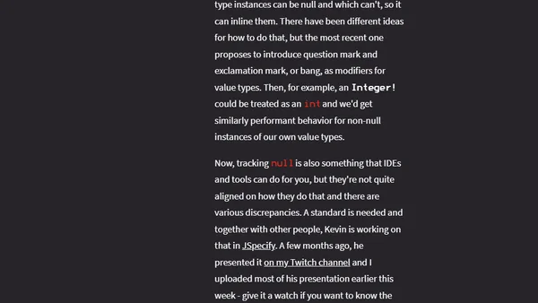 How Project Valhalla And JSpecify Can Kill NPEs