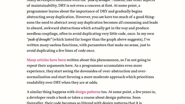 Developer priorities throughout their career