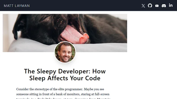 The Sleepy Developer: How Sleep Affects Your Code