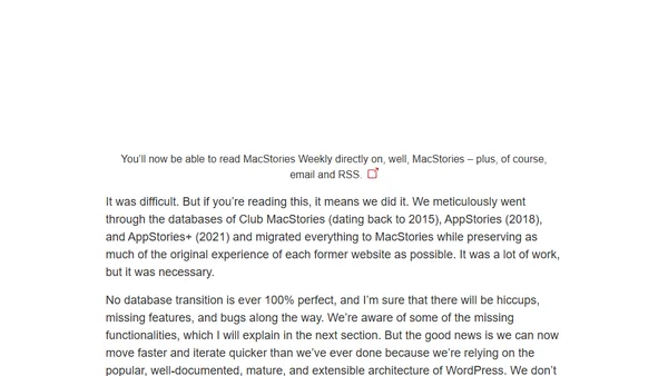 Welcome to the New, Unified MacStories and Club MacStories