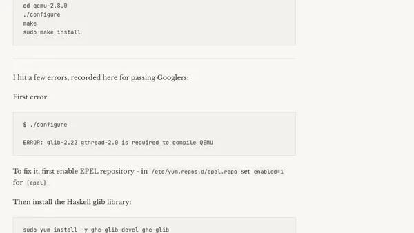 Install qemu on AWS EC2 Amazon Linux