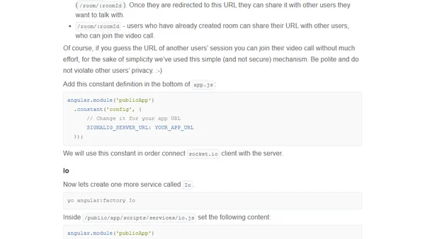 Multi-User Video Conference with WebRTC