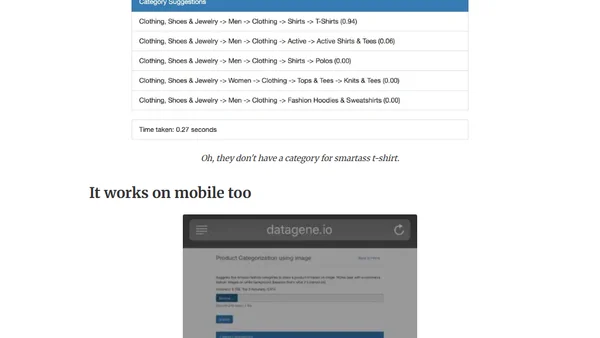 Image classification API is now live!