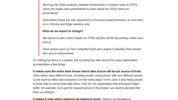 What to Expect When You're Optimizing