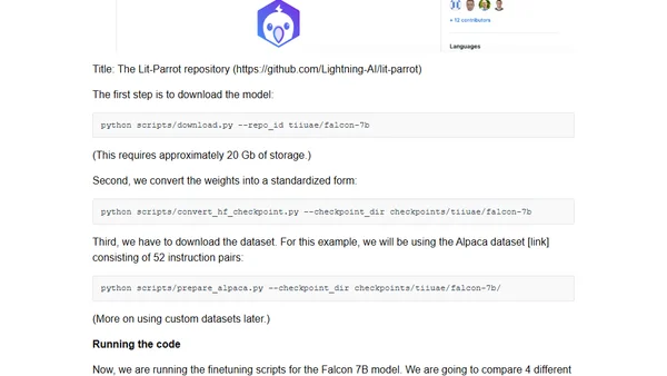 Finetuning Falcon LLMs More Efficiently With LoRA and Adapters