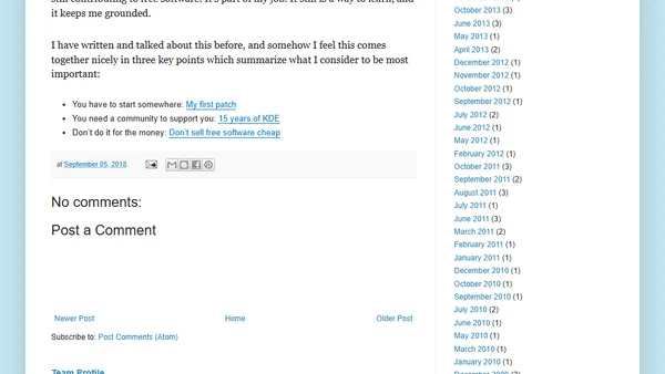 My open source career