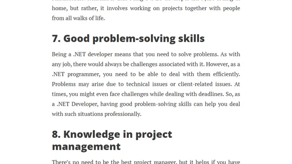 Top 9 Skills Every .NET Developer Must Have