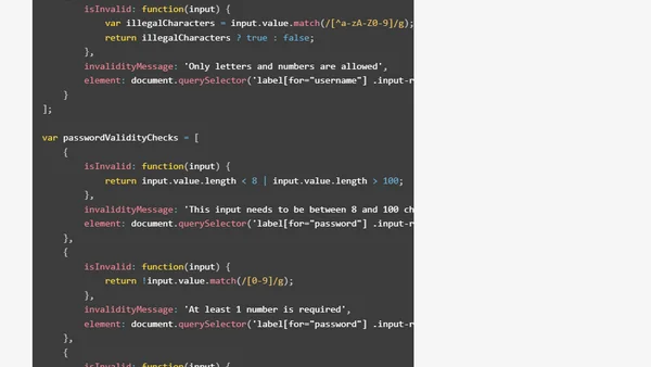 Realtime Form Validation