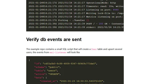 Event driven functions powered by Postgres