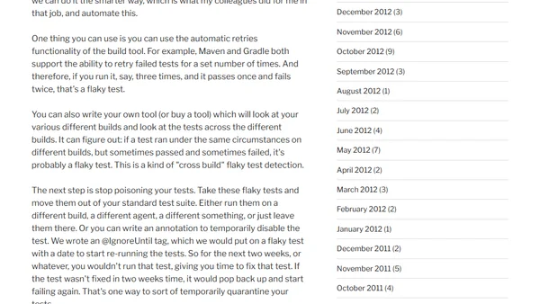 Flaky tests are poisoning your productivity