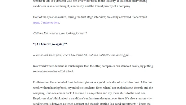 Interviewing in 2021