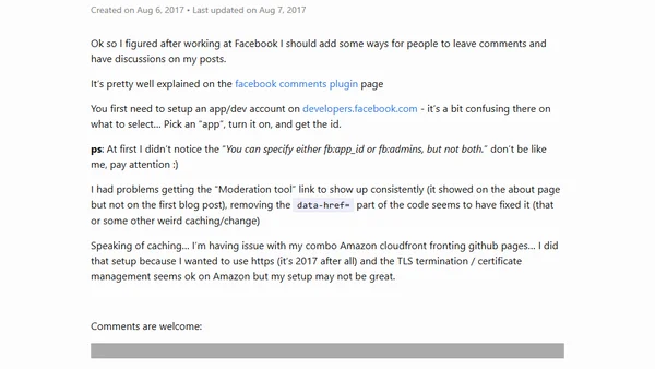 Adding (social) comments to your site…