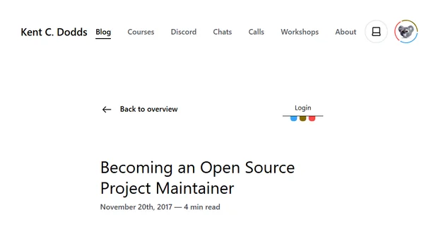 Becoming an Open Source Project Maintainer