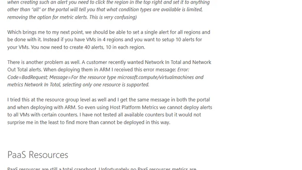 Alerting at Scale in Azure (Again)