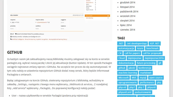 Publikacja własnej biblioteki PHP z użyciem GitHub i Composer