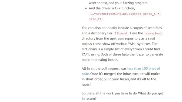 OSS-Fuzz initial impressions