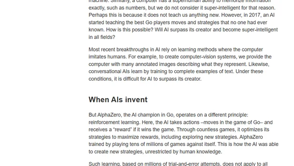 AI super-intelligent to play Go, and math?