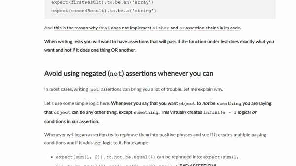 How to Write Assertions Right