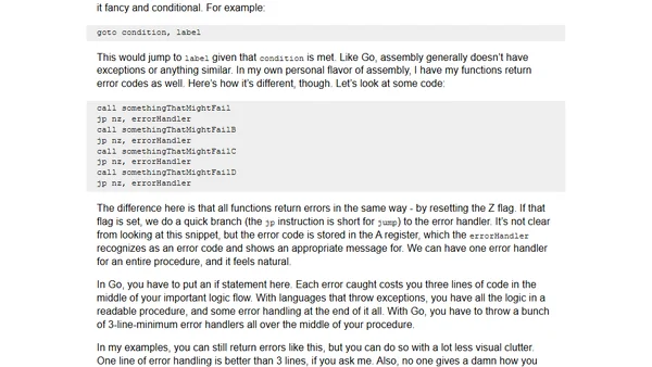 Go's error handling doesn't sit right with me
