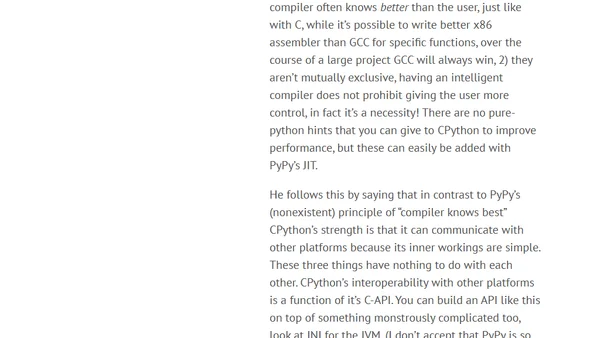 The compiler rarely knows best