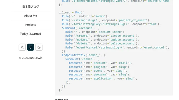 Werkzeug and reverse urls