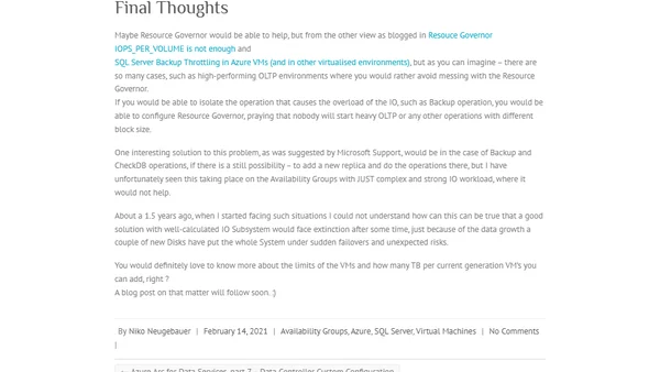 Azure VM Availability Groups Shakes