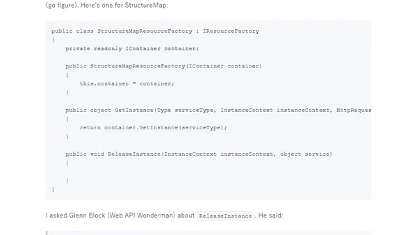 Creating a StructureMap Resource Factory for WCF Web API