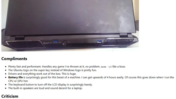 Laptop Review - Bonobo Extreme