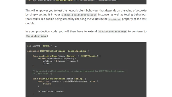 Using Swift protocols to abstract third party dependencies and improve testability