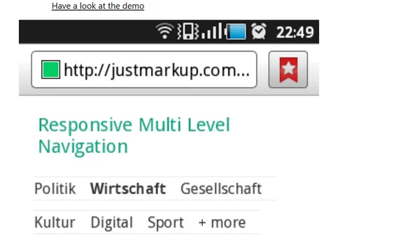 Responsive Multi Level Navigation – let’s try.