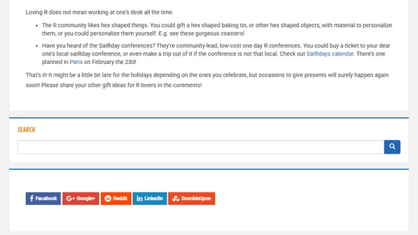 Gift ideas for the R lovers