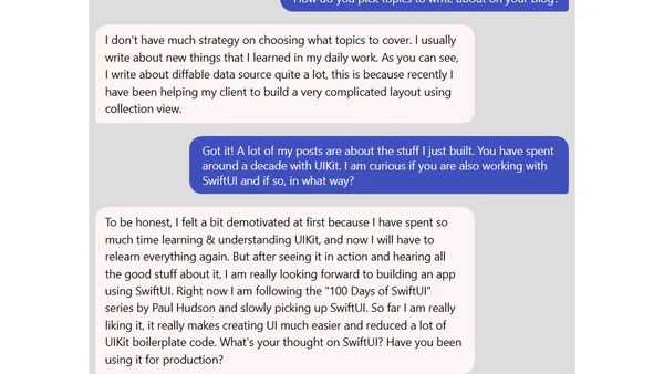 iOS Chat with Lee Kah Seng