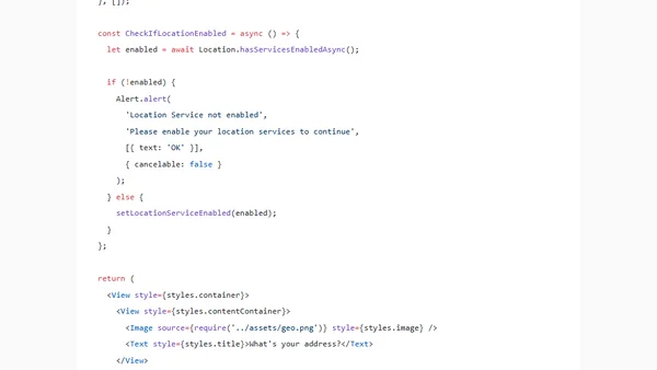 How to use React Native Geolocation to get Postal Address