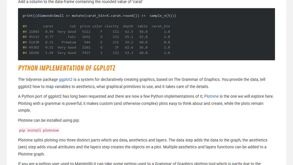 Python and Tidyverse