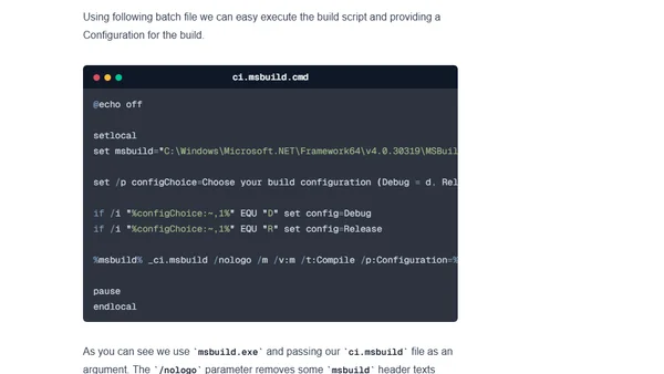 CI with Jenkins, MSBuild, Nuget and Git part 1