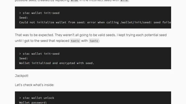How I Stole Your Siacoin