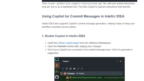 Using GitHub Copilot to Generate Conventional Commit Messages in VSCode and IntelliJ IDEA