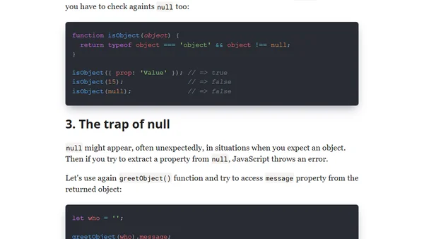 Everything about null in JavaScript